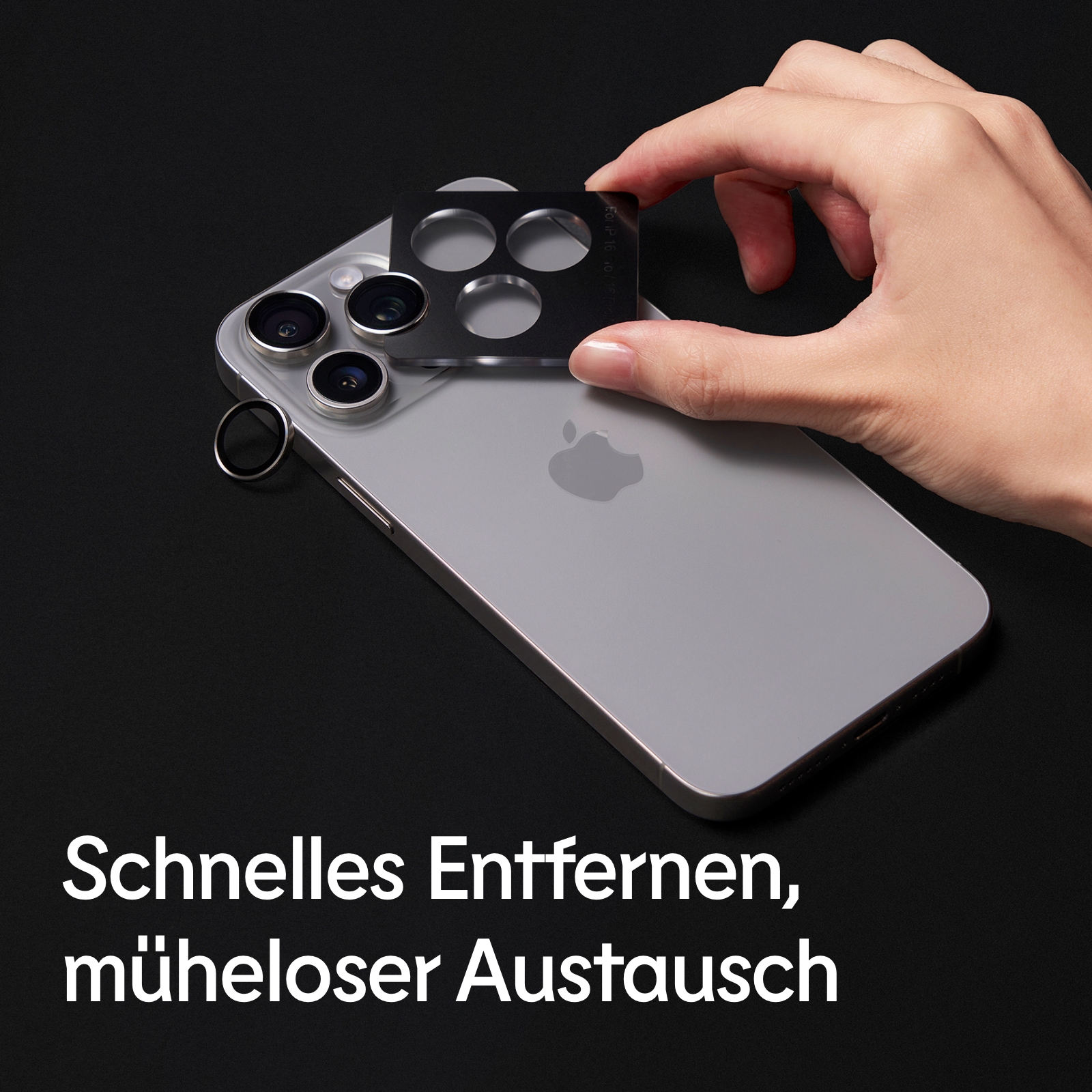 Präziser Sitz der Linsenschutzringe – klare Aufnahmen ohne Streulicht